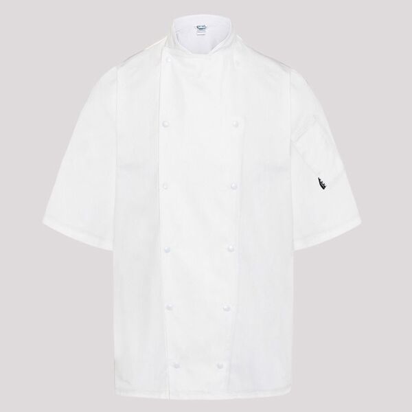 Le Chef Executive Jacket in White Short Sleeve Thumbnail