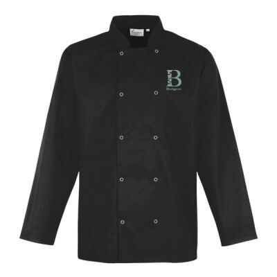 Unisex Long Sleeve Stud Front Chef's Jacket Thumbnail